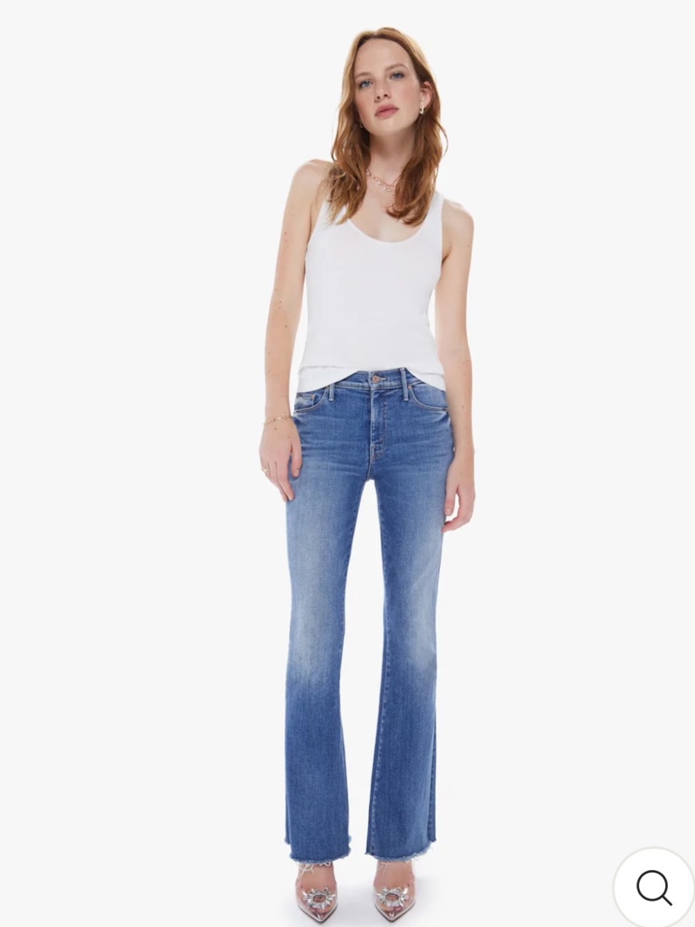 MOTHER The Weekender Fray Flared Jeans A Groovy Kind Of Love 32